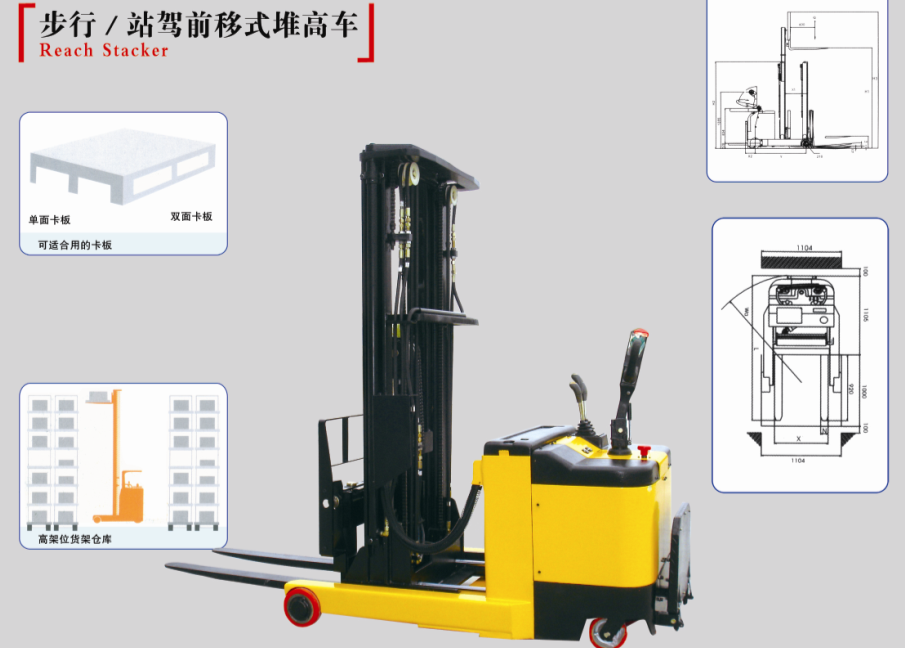 步行~站駕前移式電動堆高車1